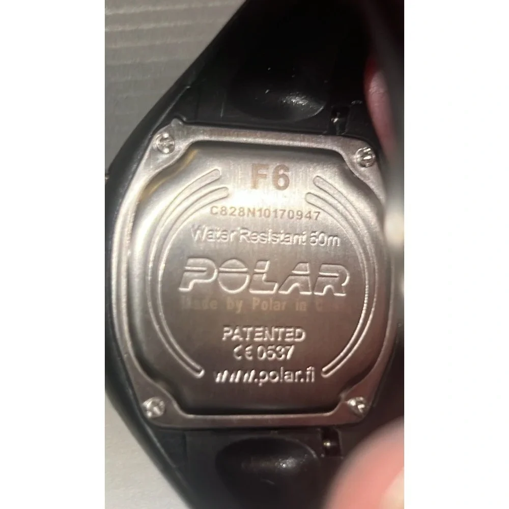 Polar F6 Heart Rate Monitor Watch Decorative Bezel T31 Strap Manual Box